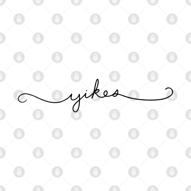 Yikes Script by juliahealydesign