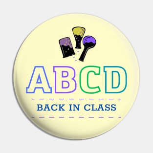 ABCD back in class Pin