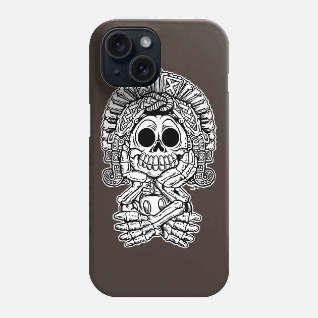 Adorable Aztec Death God Phone Case by ZugArt01