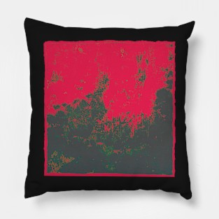 Citywave through Window in Crimson Red Pillow