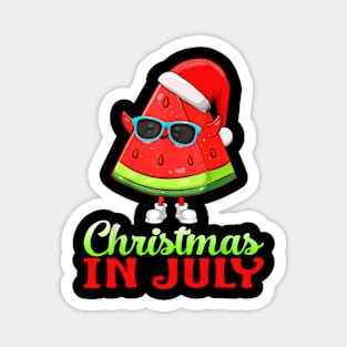 Watermelon Christmas Tree Christmas In July Summer Vacation Magnet