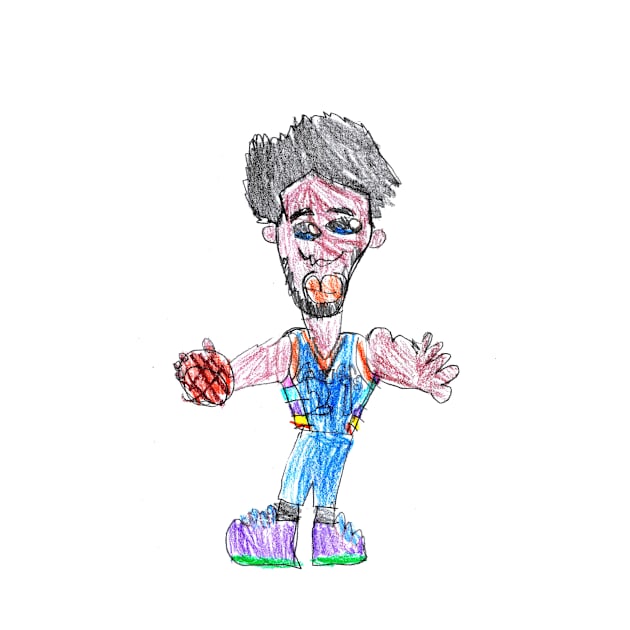 76ers Kid Drawing by Kids’ Drawings 