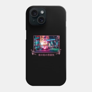 Japanese Night Life Pink Aesthetic Design Phone Case