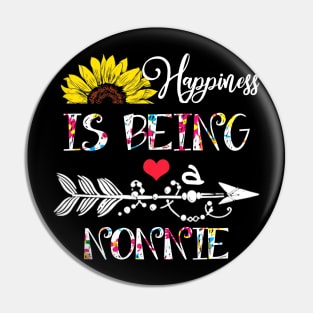 Happiness is being a nonnie mothers day gift Pin