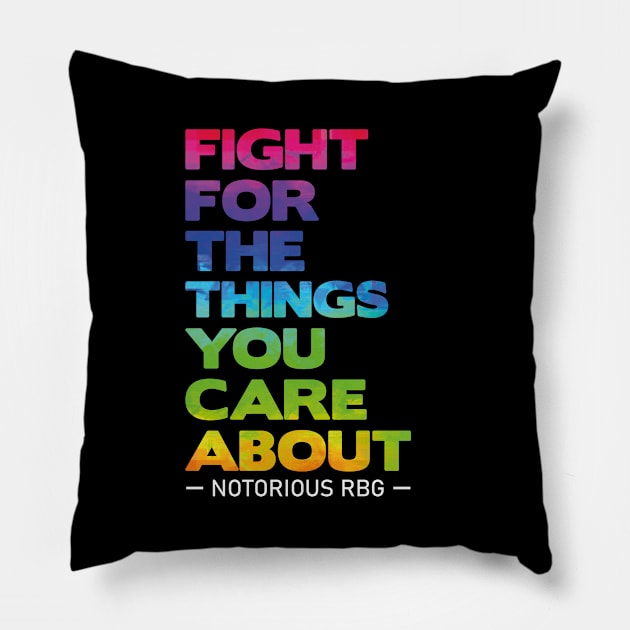 notorious rbg - rbg - ruth bader ginsburg - feminist - womens rights - notorious rbg - feminism - notorious - equal rights - social justice - ruth Pillow by artdise