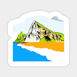 The north face of the Rock of Gibraltar Magnet