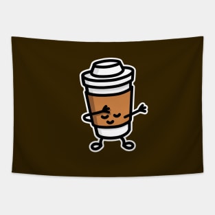 Dab / dabbing cardboard coffee cup deposital mug Tapestry