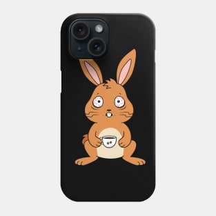 Coffee Loving Bunny Phone Case