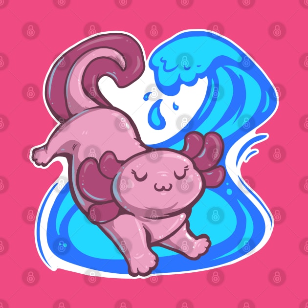 Axolotl uwu by TaksArt