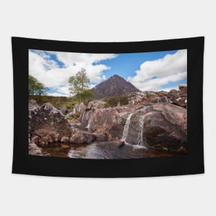 River Coupall falls beneath Buachaille Etive Mor Tapestry