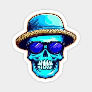 Summer Skull Magnet