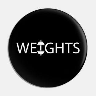 Weights typography design Pin