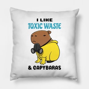 I Like Toxic Waste and Capybaras Pillow