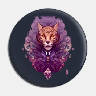 leopard Mandala Animal Ilustration Pin