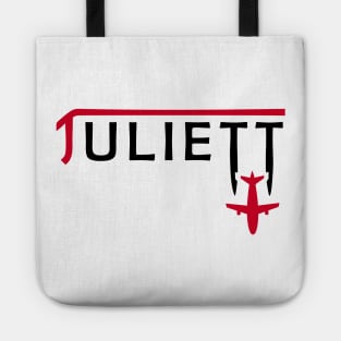 JULIETT Aviation Phonetic Alphabet Pilot Airplane Tote