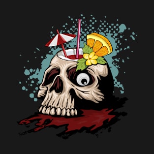 Summer Skull Pina Colada T-Shirt