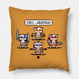 COW... abunga! 8-bit Pillow