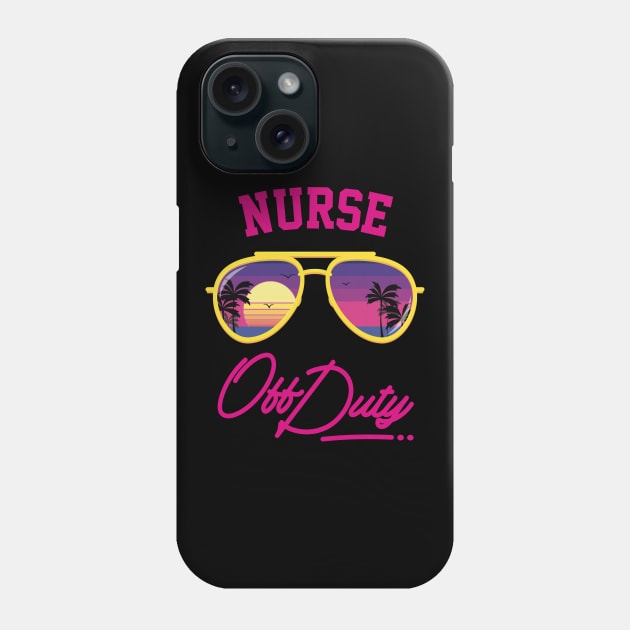 Nurse Off Duty Beach Sunset Phone Case by Hixon House
