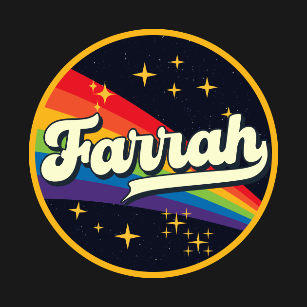 Farrah // Rainbow In Space Vintage Style by LMW Art