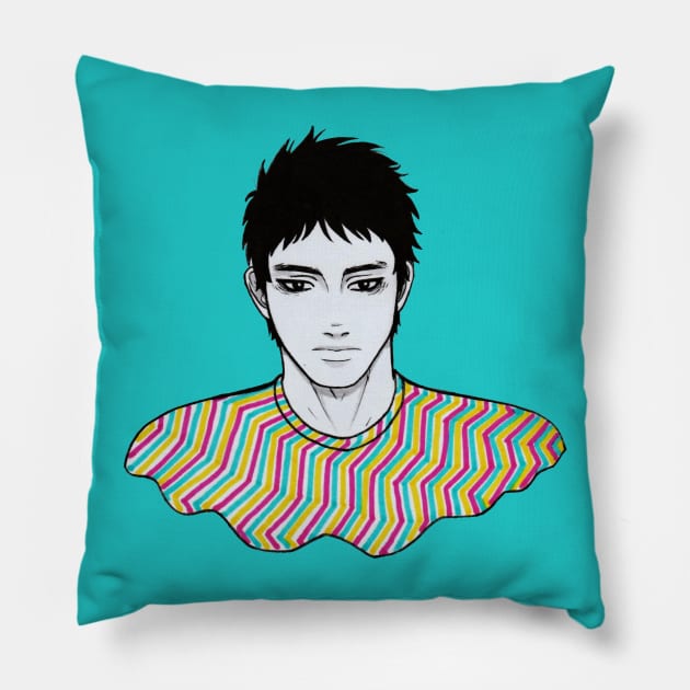 Tricolour Pillow by Kuro