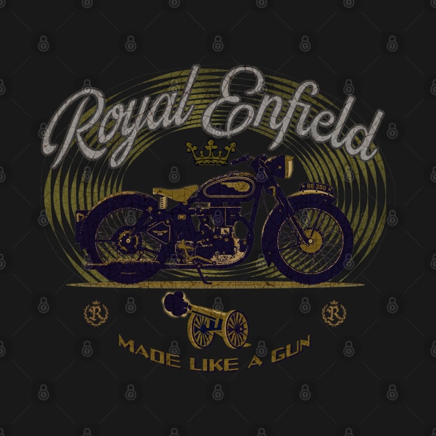 Royal Enfield made like a gun by Midcenturydave