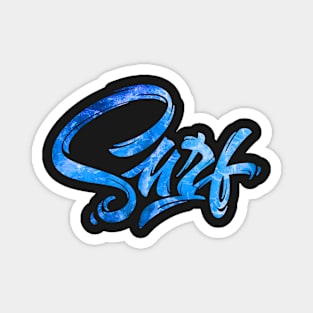 Surf Typography Design Magnet