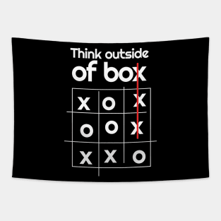 Think Outside of the Box - Think Differently Tapestry