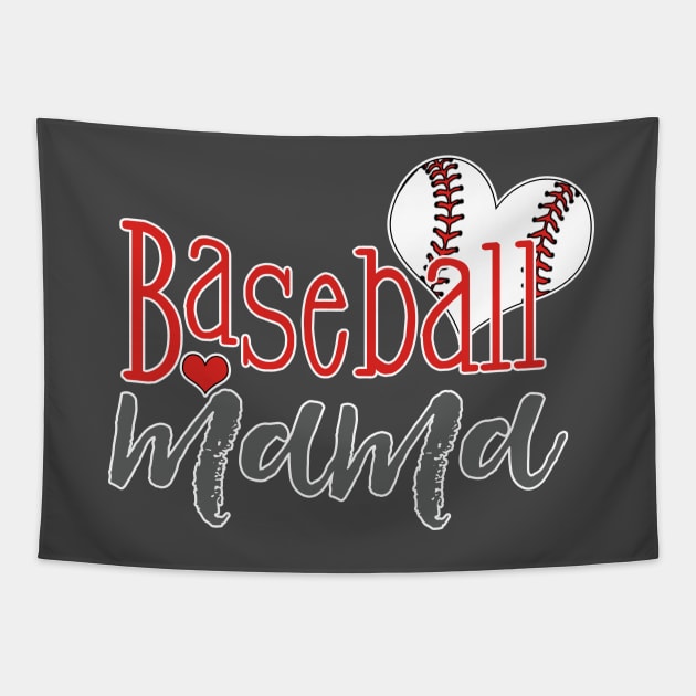 Baseball Mom T Shirt Baseball Mama T Shirt Baseball Mom Shirt Tapestry by roamfree