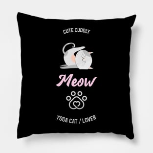 Yoga cat Pillow