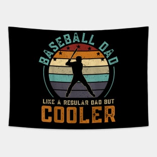 Baseball Dad Like A Regular Dad But Cooler Fathers Day Tapestry