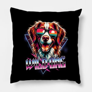 Wild One Brittany Dog Pillow