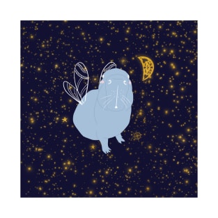 Curious Stellar Capybara T-Shirt