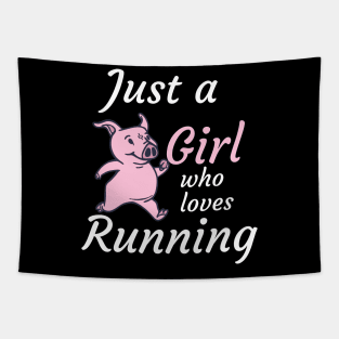 Just a girl who loves running Tapestry