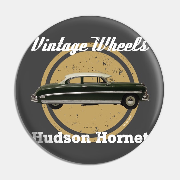 Vintage Wheels - Hudson Hornet Pin by DaJellah