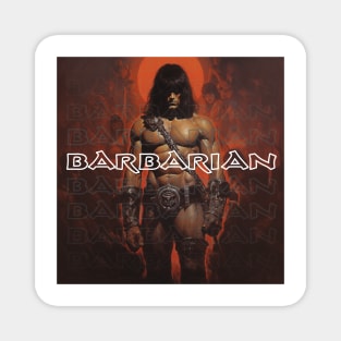 BARBARIAN - DARK FANTASY ART STYLE Magnet