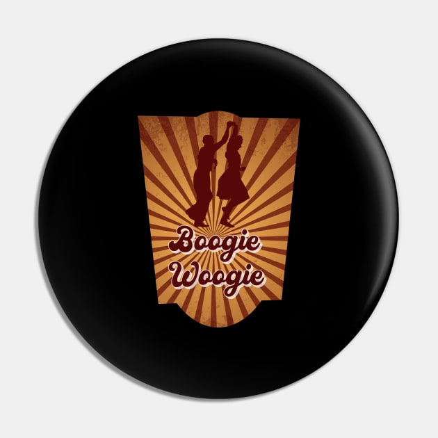 Boogie Woogie Retro Design Pin by echopark12