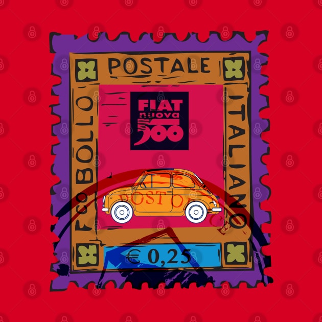 Vintage Fiat Stamp by CreativePhil