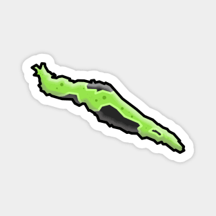 Texada Island Slug - Banana Sluggo Silhouette - Silly Fun Gift - Texada Island Magnet