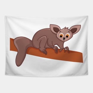 Wildlife Kawaii Aye Branch Animal Adorable Cute Tapestry