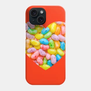 Pastel Speckled Jelly Bean Candy Photograph Heart Phone Case