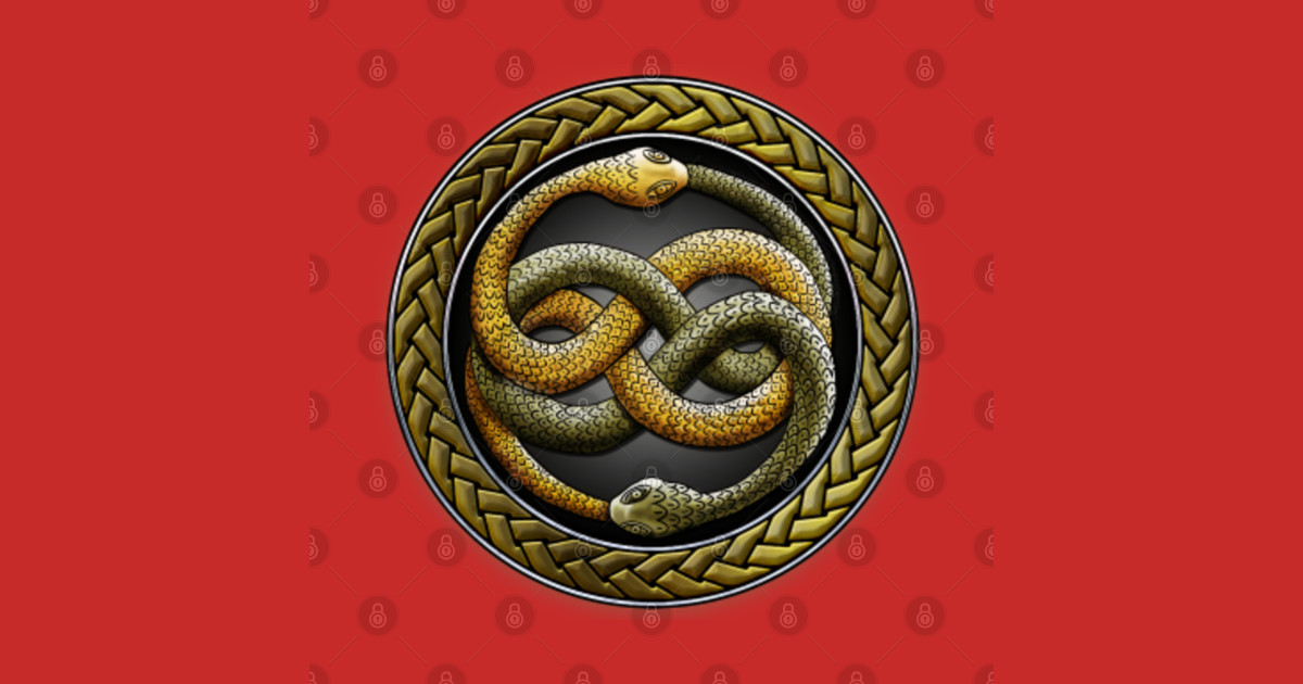 Never Ending Story Book Ouroboros Snake symbol Roundel - Neverending