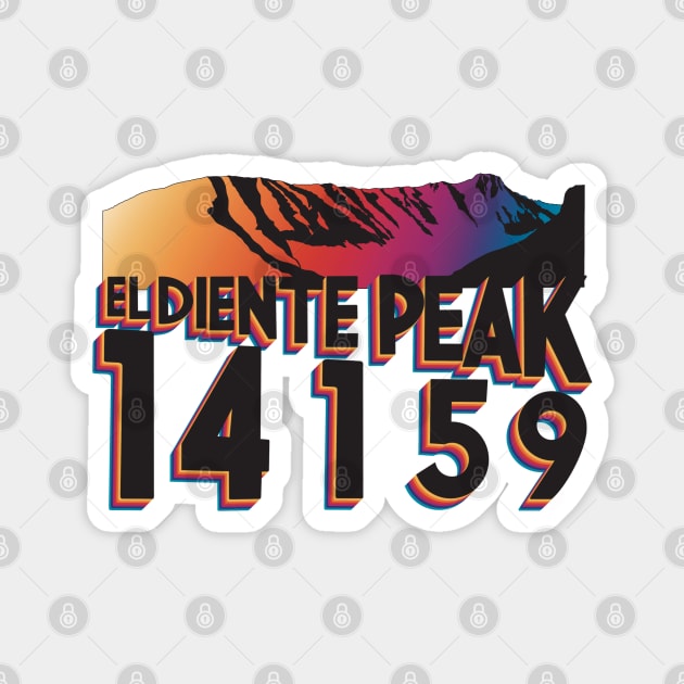 El Diente Peak Magnet by Eloquent Moxie