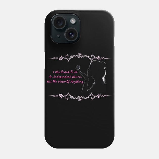 Independent Woman And Butterfly Phone Case by ERArts