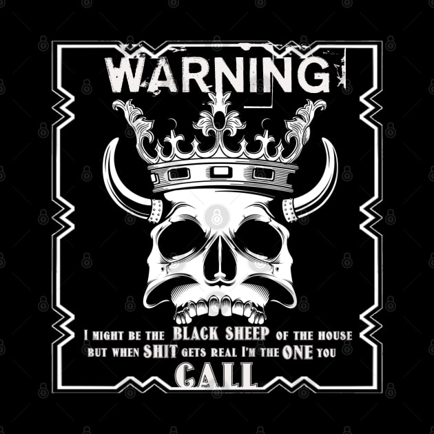 Warning black sheep call by SAN ART STUDIO 