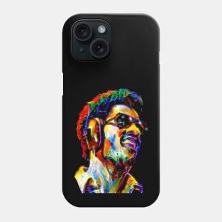 Stevie Wonder in Pop Art Neon Glow Phone Case