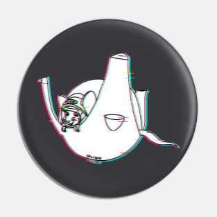 Sputnik Rat (Glitched Version) Pin