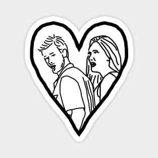 Valentine for Distracted Boyfriend Meme and Girlfriend Outline Magnet