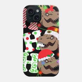 Ho Ho Ho Funny Christmas For Dinosaur Lovers Phone Case