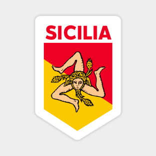 Sicily Flag Emblem Magnet