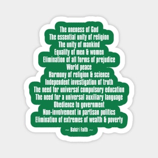 Bahá&#39;í Principles &amp; Teachings Magnet